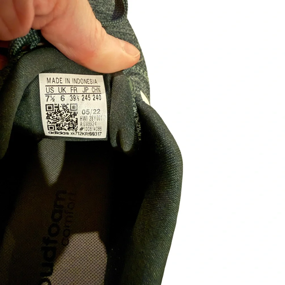 adidas Puremotion Cloudfoam Running Shoes Green Oxide Womens 7.5